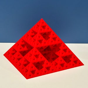 Fractal Pyramid, Home Decor, Textured Pyramid, Geometric