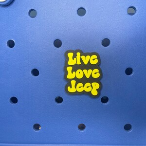 Live Love Off Road Bogg Bag Charm, Bogg Bag Accessories, Bogg Bag Charms, Bogg Bag, Simply Southern Bag Charms
