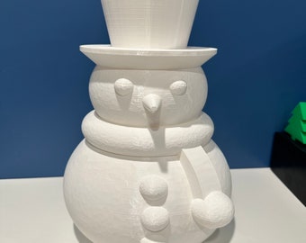 Snowman Vase | Room Decor | Winter Gifts | Unique Vases