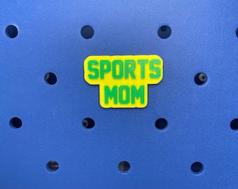 Sports Mom Bogg Bag Charm | Bogg Bag Accessories | Bogg Bag Charms | Bogg Bag | Simply Southern Bag Charms | Sporty Mom