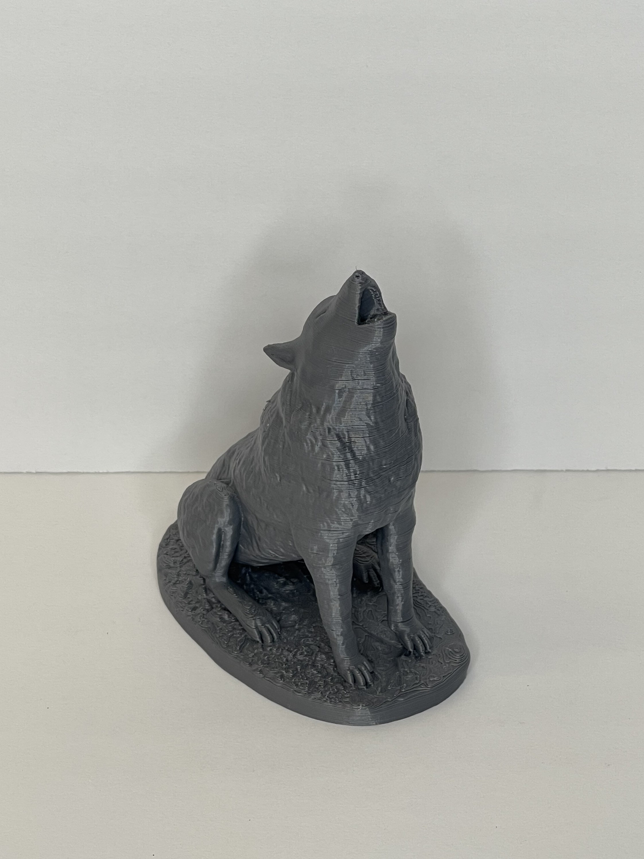 Howling Wolf Full Moon Wolf Statue Witchy Home Decor Wolf Etsy