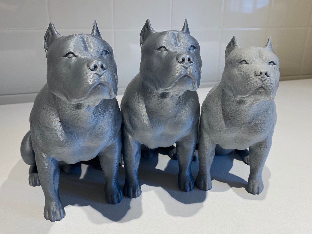 Pitbull Statue, Pitbull With Cropped Ears, Pitbull Gifts, Pitbull Mom