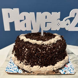 Player 1 / Player 2 Cake Topper | Gaming Party | Birthday Party