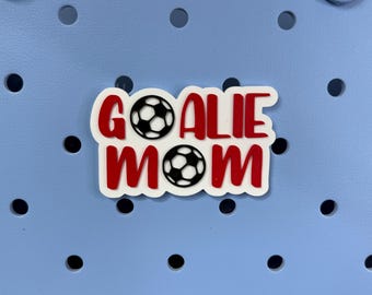 Soccer Goalie Mom Bogg Bag Charms, Soccer Bogg Bag Accessories, Bogg Bag Charms, Bogg Bag, Sports Charms