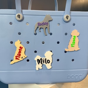 Personalized Dog Bogg Bag, Pet Bogg Bag Accessories, Bogg Bag Charms, Bogg Bag,  Simply Southern Bag Charms