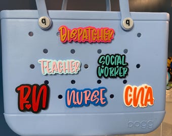 Occupation Bogg Bag Charm, Bogg Bag Accessories, Bogg Bag, Simply Southern Bag Charms, Job Boggs