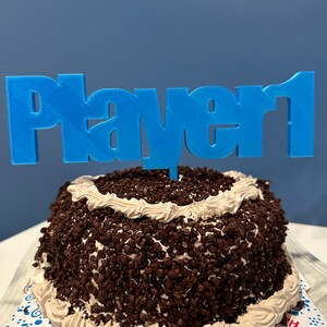 Player 1 / Player 2 Cake Topper | Gaming Party | Birthday Party
