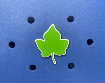 Custom Ivy Leaf Bogg Bag Charm, 3D Printed Accessory