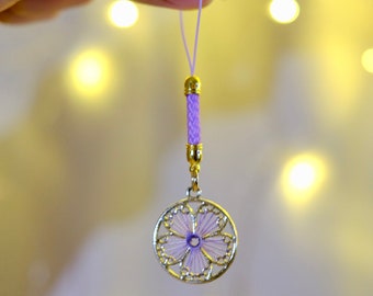Embroidered Sakura Flower Phone Charm | Cute Accessory | Special Keychain | Japanese | Pendant Charm | Cherry Blossom {kawaiipeachclub}