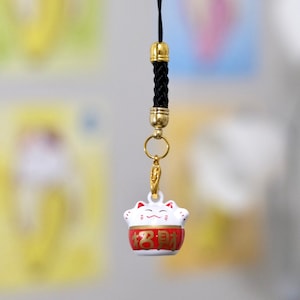 Japan Cat Bell Phone Charm | Cute Accessory | Special Keychain | Cat Lover | Pendant Charm | Lucky Charm | Cat Mom Gift {kawaiipeachclub}