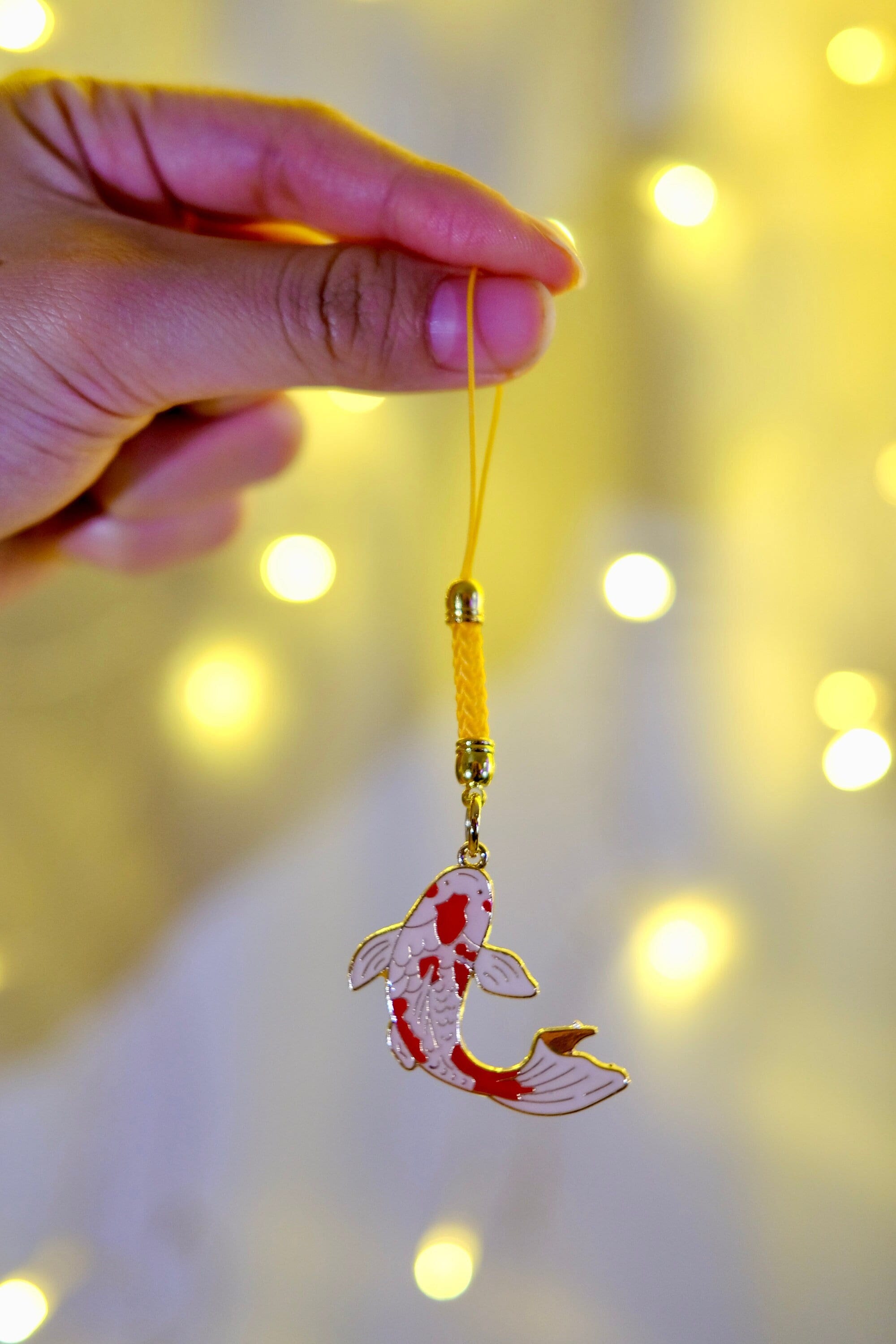 Red Koi Fish Charm | Cute Accessory | Special Keychain | Pendant Charm | Metal Charm | Japanese Koi {kawaiipeachclub}