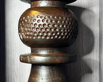 Woodcraft - Ash Wood Chess Pawn Candle Holder