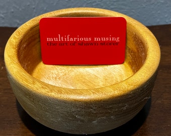 Artesanía en madera - Cuenco pequeño de madera maciza exótica de angelim