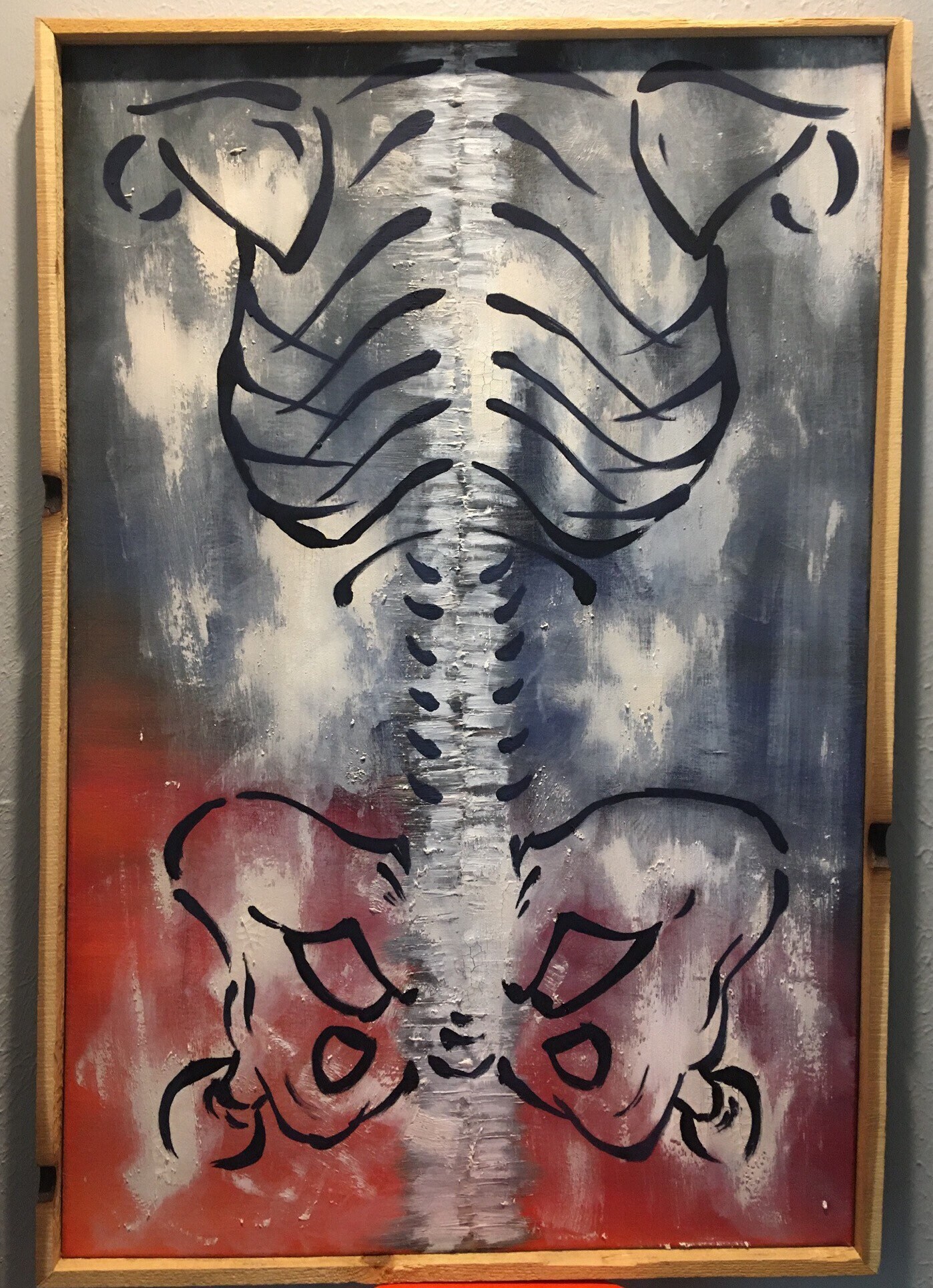 Custom Framed Oil Painting xray 36x24 free shipping Etsy