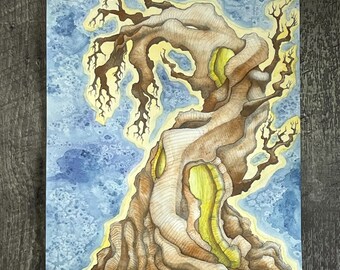Acuarela y tinta - 11x15 - Magia en el interior