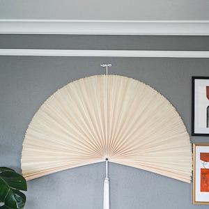 Bamboo fan hanging wall decor boho home decor bamboo wall fan