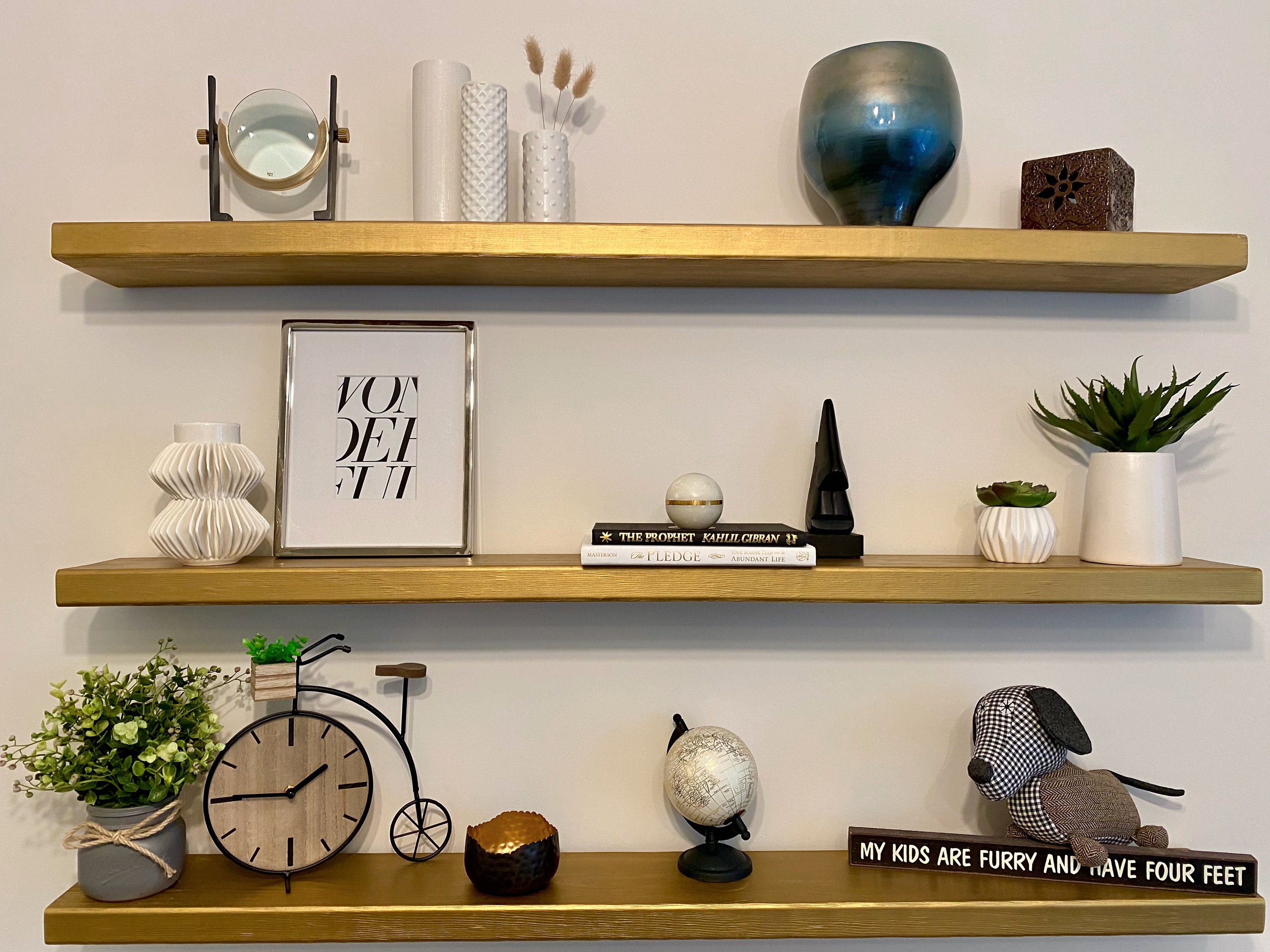 Gold Floating Shelf Metallic Floating Shelf Brass Floating Etsy