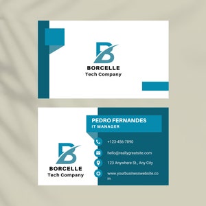 Bearbeitbare Visitenkarte | Moderne Visitenkarte | Visitenkarten Vorlage | DIY Visitenkarte | Elegante Visitenkarte | Doppelseitige Karte