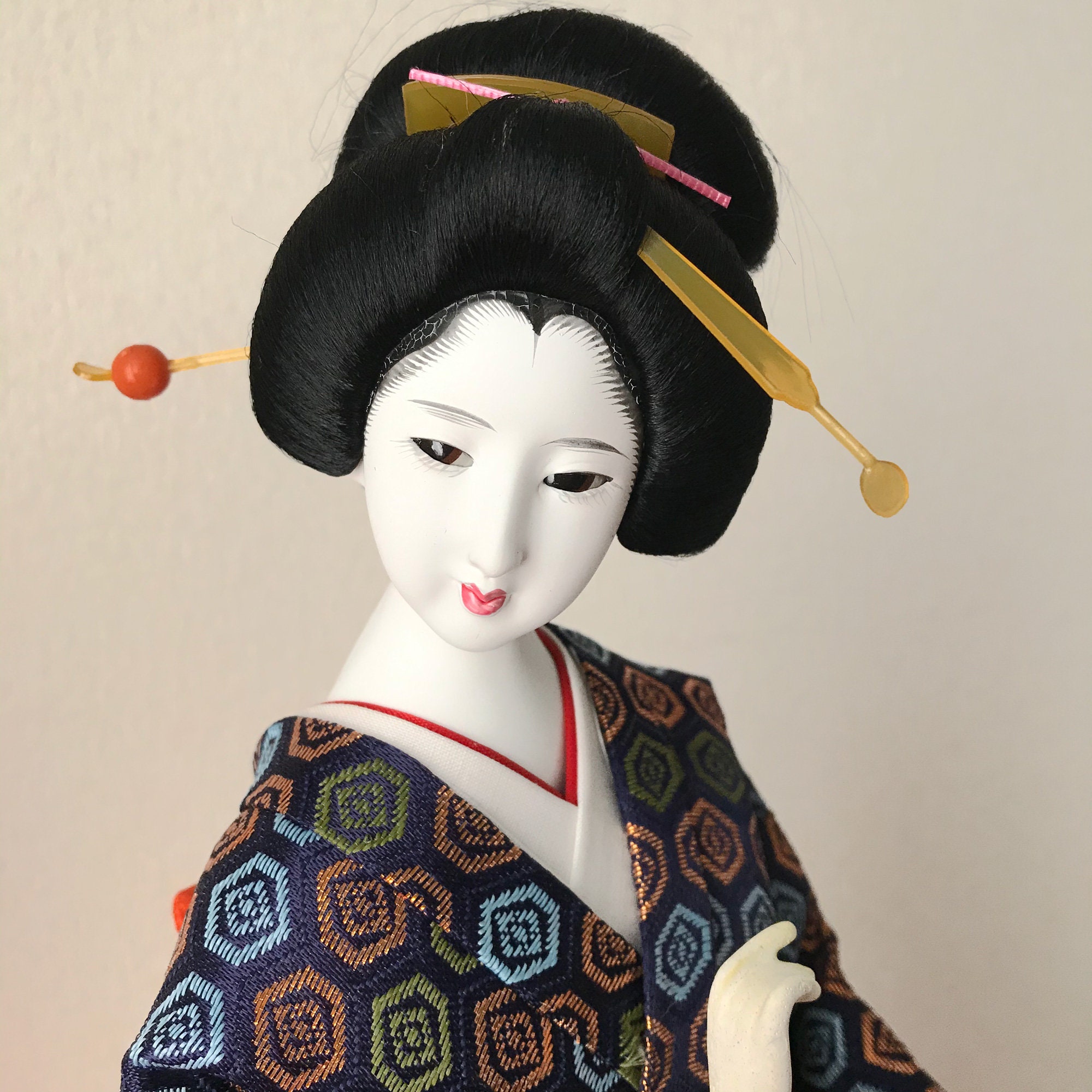 Vintage Japanese Geisha Doll Geiko 45cm Tall Unused Etsy