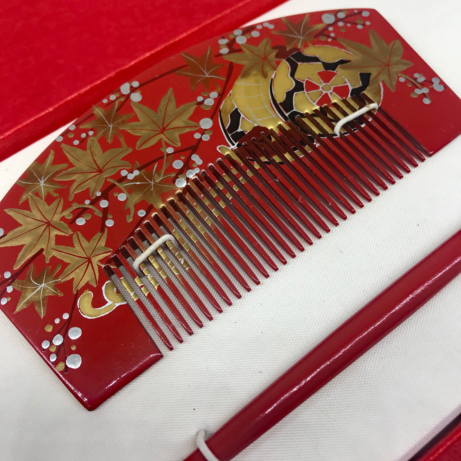 VINTAGE Japanese Kanzashi Hair Pin and Comb Set Etsy