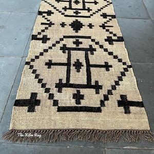 2x8 Ft Wool Jute Rug, Multicolor Runner-Jute Rug Wool Rug Kilim Dhurrie; Traditional Indian, All Custom Runner-2x12-2x18 Feet, Kilim Runner