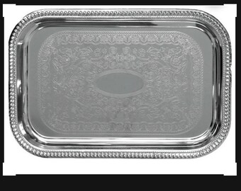 Nickel Plated Tray Etsy