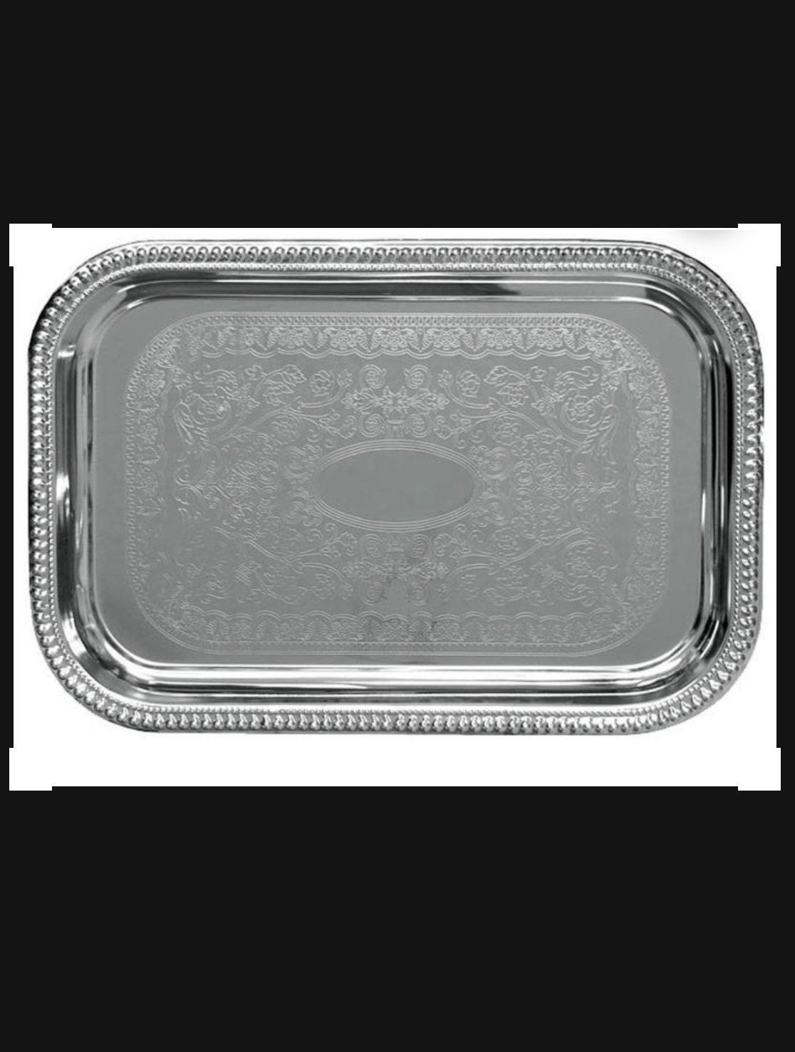 2 for 5 Rectangular NickelPlated Multipurpose Trays Etsy