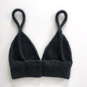 Knit Bralette Pattern, Beginner Knitting Pattern, Knit Bra Pattern, Bra Knitting Pattern, Summer Knitting Project, Knit Crop Top Download
