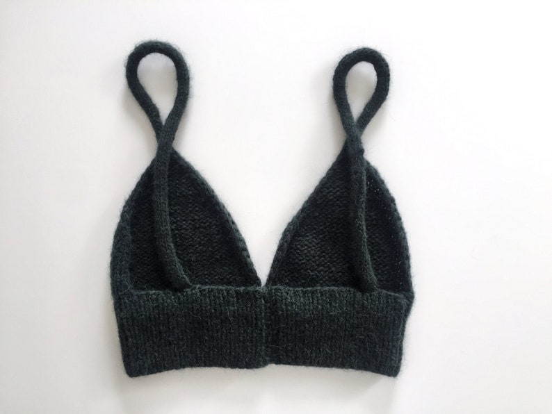 Knit Bralette Pattern, Beginner Knitting Pattern, Knit Bra Pattern, Bra Knitting Pattern, Summer Knitting Project, Knit Crop Top Download