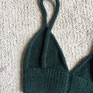 Knit Bralette Pattern, Beginner Knitting Pattern, Knit Bra Pattern, Bra Knitting Pattern, Summer Knitting Project, Knit Crop Top Download