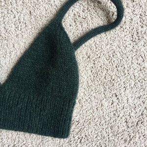 Knit Bralette Pattern, Beginner Knitting Pattern, Knit Bra Pattern, Bra Knitting Pattern, Summer Knitting Project, Knit Crop Top Download