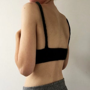 Knit Bralette Pattern, Beginner Knitting Pattern, Knit Bra Pattern, Bra Knitting Pattern, Summer Knitting Project, Knit Crop Top Download