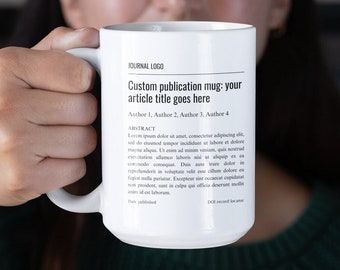 Publication mug as PhD gift for grad student