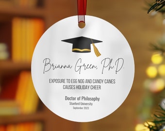 Adorno navideño de doctorado como regalo de graduación para maestrías, doctorados y doctorados.