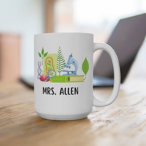 Personalized mug for Biology teacher or Biology professor