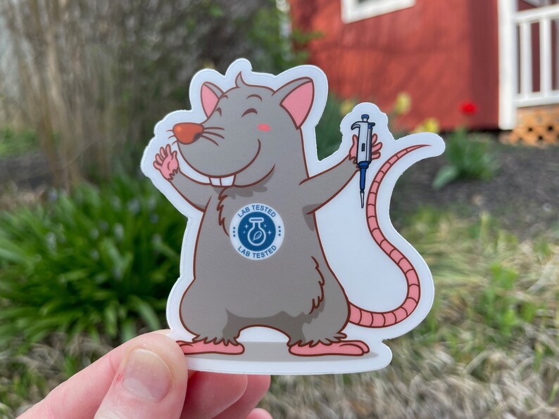 Lab Rat Biology Sticker for Science Student - Etsy