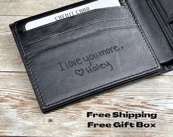 Personalized Wallet,Mens Wallet,Engraved Wallet,Groomsmen Wallet,Leather Wallet,Custom Wallet,Boyfriend Gift for Men,Fathersday Gift