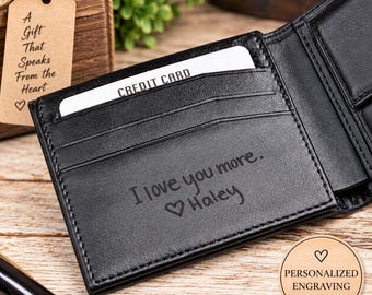 Leder Geldbeutel für Männer, gravierte Leder Geldbörse, minimalistische Geldbörse, personalisierte Geldbörse, benutzerdefinierte Geldbörse, personalisierte Geschenke, Weihnachtsgeschenk