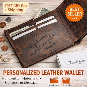 Gepersonaliseerde portemonnee, herenportemonnee, gegraveerde portemonnee, portemonnee bruidsjonkers, leren portemonnee, aangepaste portemonnee, vriendje cadeau voor mannen, vaderdagcadeau