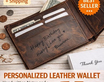 Personalized Wallet, Mens Wallet, Engraved Wallet, Groomsmen Wallet, Leather Wallet, Custom Wallet, Boyfriend Gift for Men, Fathers day Gift