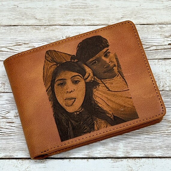 Cartera personalizada Cartera de escritura a mano Regalo para el Cartera de fotos Cartera personalizada Regalos de cartera personalizados Regalo para el Cartera grabada Etsy Mexico