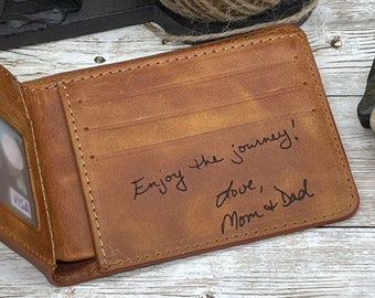 Mens Leather Wallet | Customized Leather Wallet | Engraved Mens Logo Wallet | Monogrammed Wallet | Personalize Wallet | Gift For Fathers Day