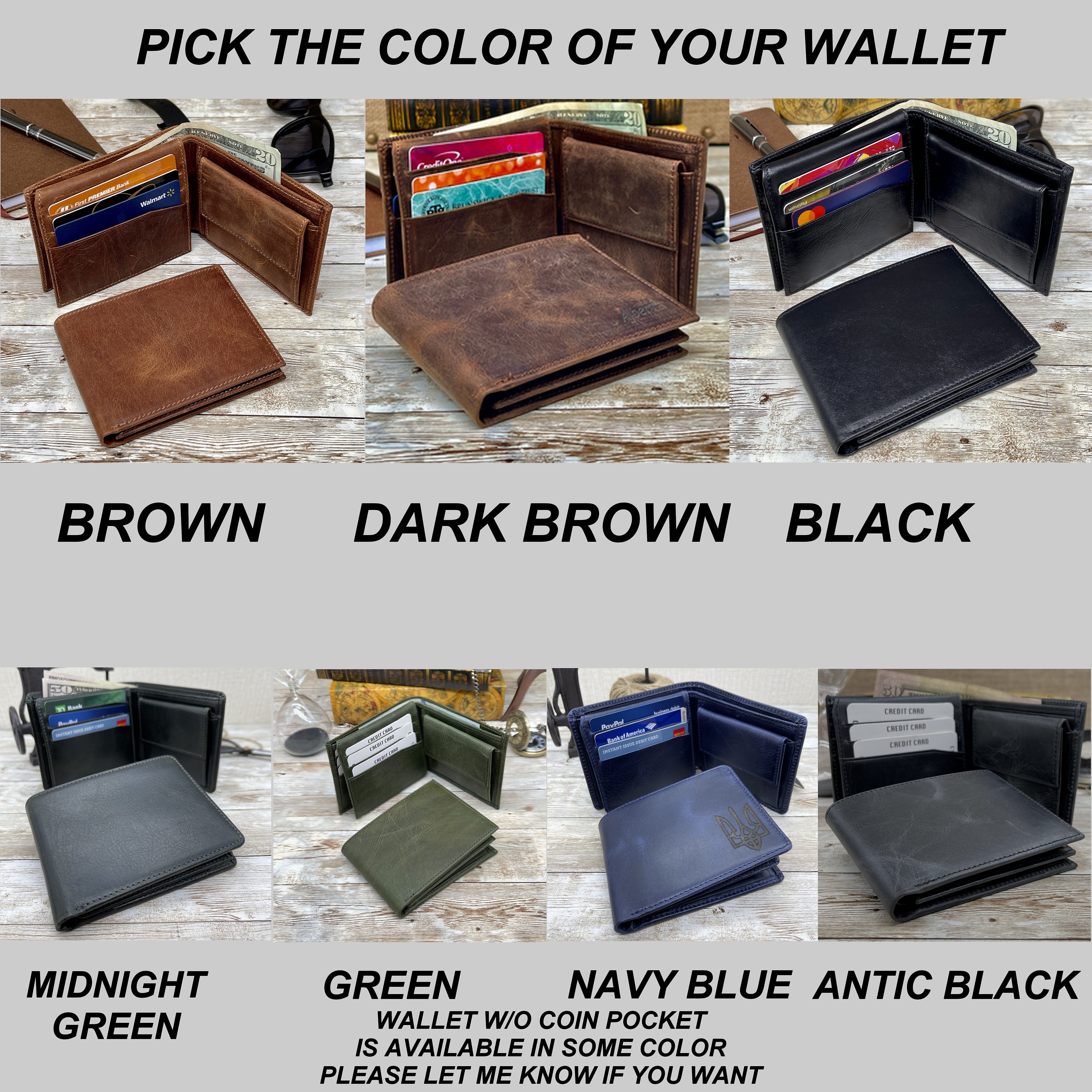 Pockt Slim Bifold Wallet for Men with Money Clip - Minimalist Leather RFID Blocking Front Pocket Mens Wallets Stone Black
