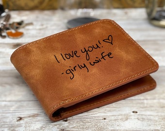 Personalized Leather Wallet for Father's Day
