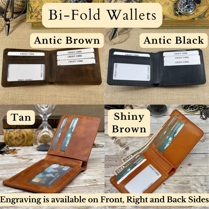 Handwriting Wallet,Christmas Gift,Personalized Wallet Men,Leather Wallet For Men,Handwriting Gift For Him,Engraved Wallet,Fathersday Gift image 5