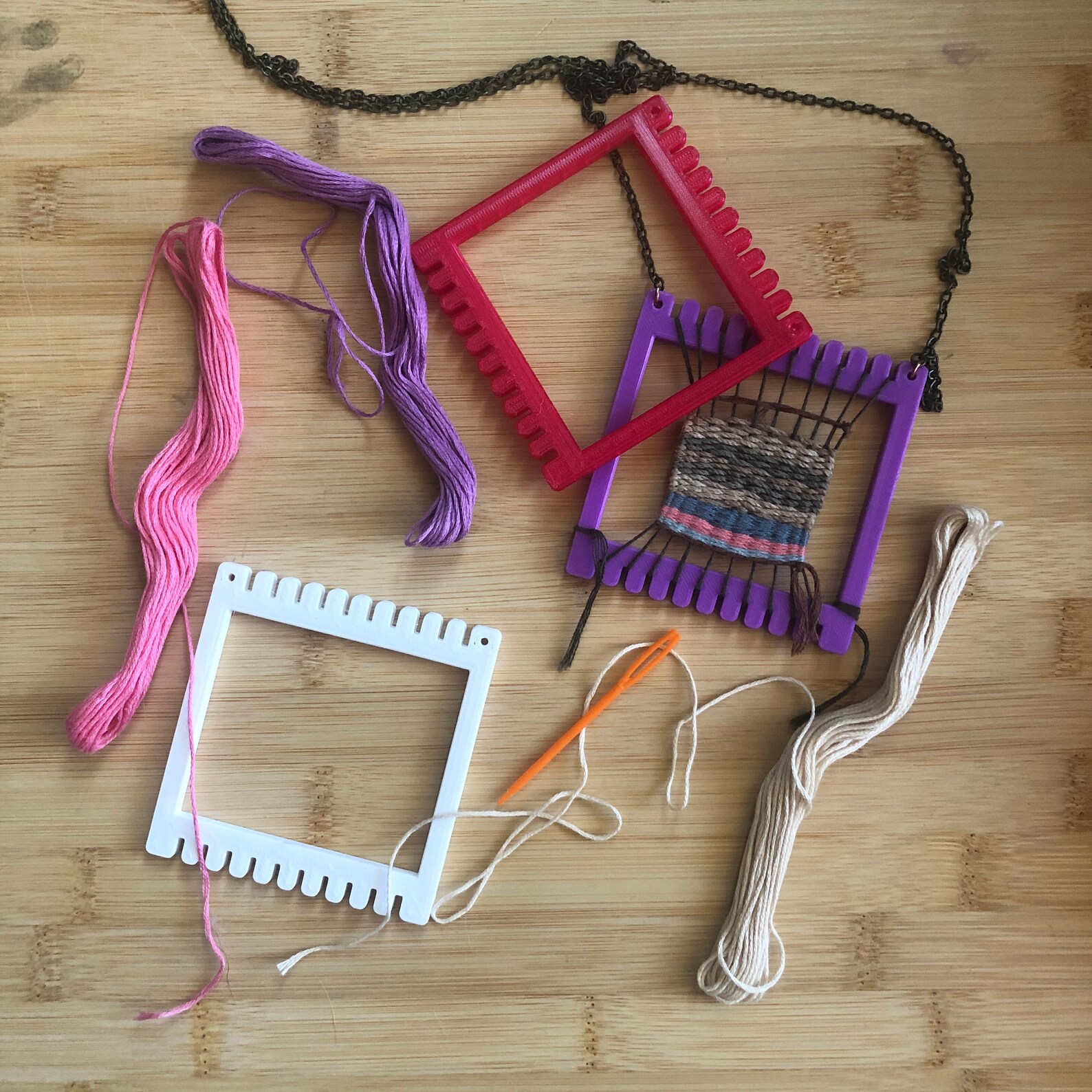 3D Printed Mini Loom Mini Loom Weaving Mini Loom 3D Etsy