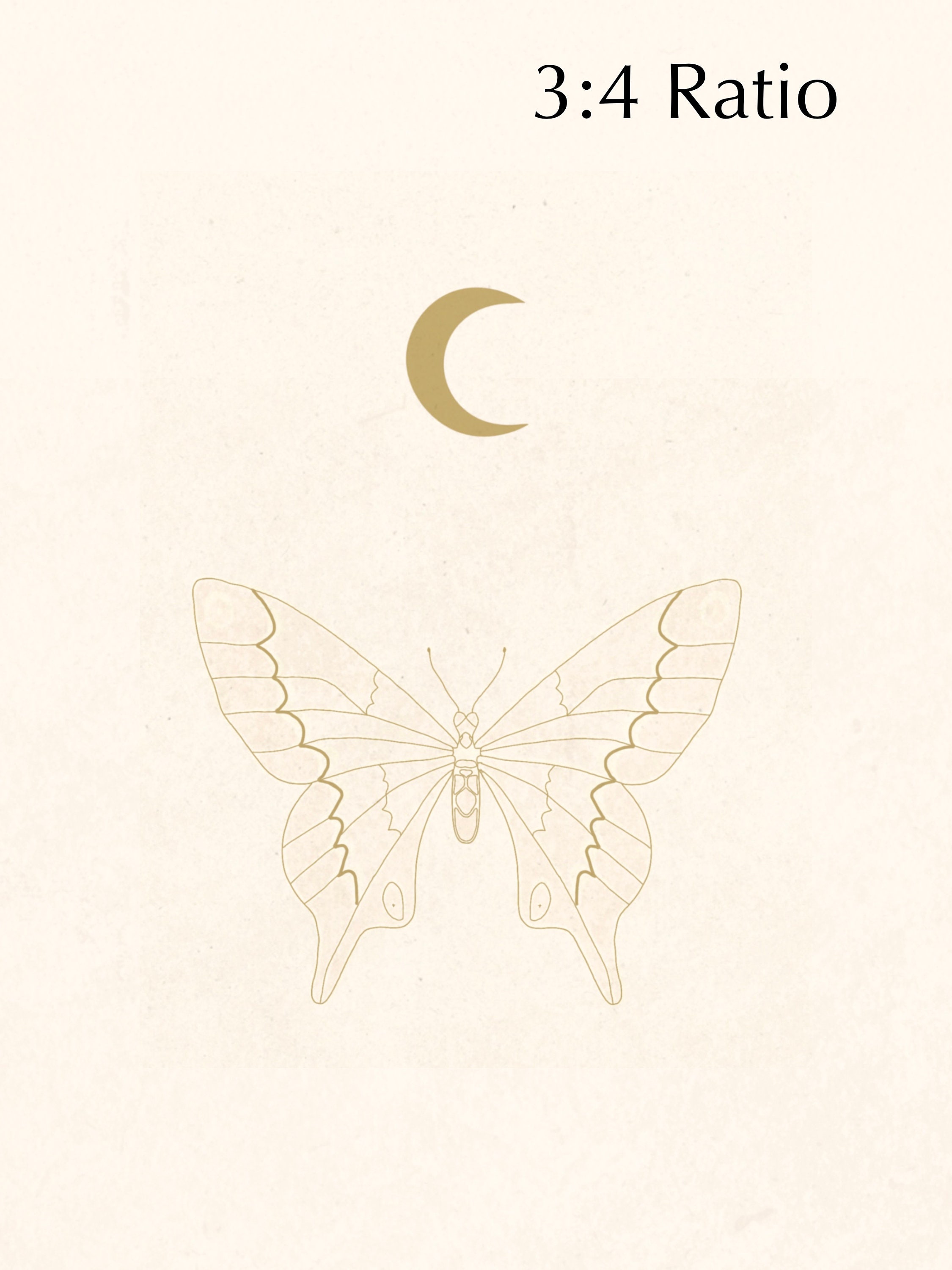 Minimalist Line Butterfly Printable - Etsy