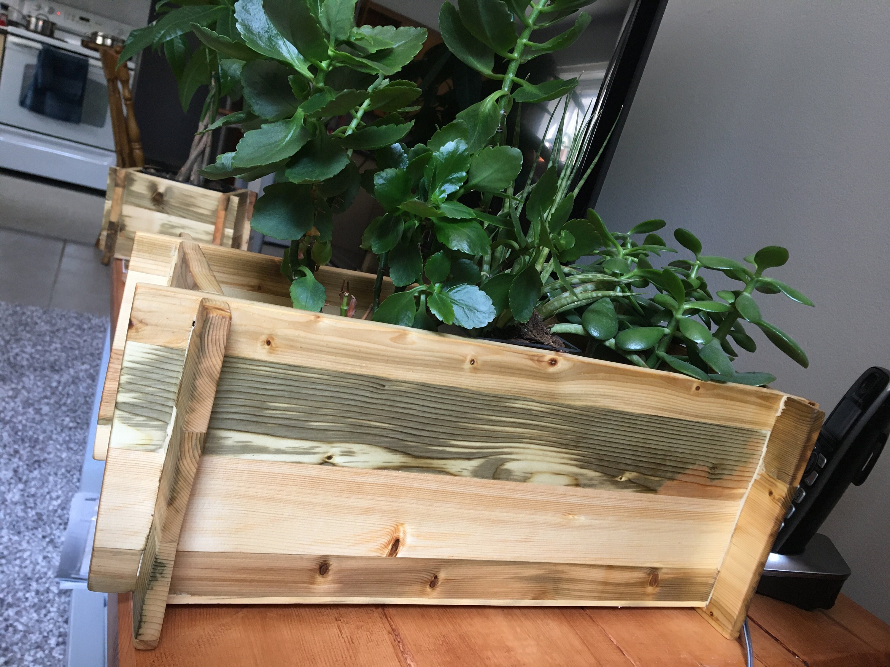 Übertopf aus Holz Innen oder OutdoorÜbertopf Pflanztopf Etsy