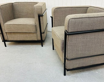 Modern Le Corbusier Style Club Chairs