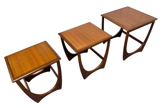 Mid-Century Danish Modern Teak Nesting Tables - Set of 3